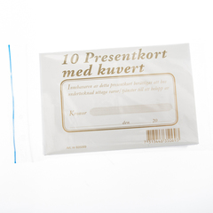 83506900 PRESENTKORT GULD MED KUVERT