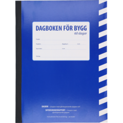 92729900 BYGGDAGBOK A4 60 DAGAR