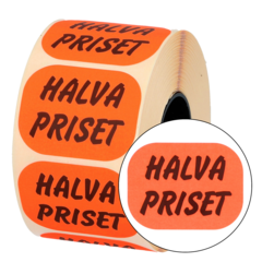 3336001 ETIKETT HALVA PRISET 700ST