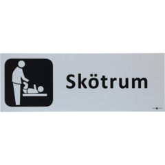 6705309 SKYLT SKÖTRUM 225X80MM