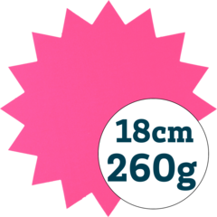 236914 TEXTKARTONG STJÄRNA Ø18 ROSA