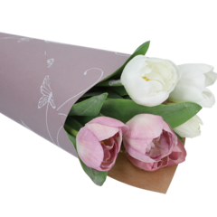 440123475-1 BLOMPAPPER BUTTERFLY LILA 75CM