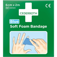 51011011 BANDAGE SOFT FOAM BLÅ 2M