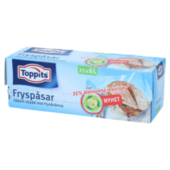 91681 FRYSPÅSAR TOPPITS 6L 25-PACK