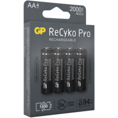 2012200 BATTERIER AA GP RECYKO PRO 4-P