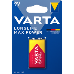 4722101401 BATTERI 9V LONGLIFE MAX POWER