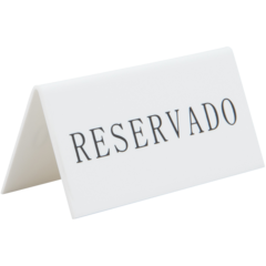 TNRESESWT BORDSKYLT "RESERVADO" 5 PACK