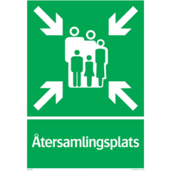 LUN566761268 SKYLT ÅTERSAMLINGSPLATS