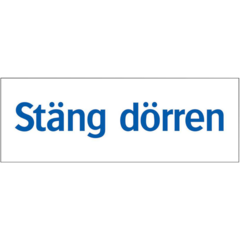 LUN566700134 SKYLT STÄNG DÖRREN