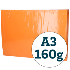 0396427-1 PAPPER ORANGE 160G SKURET A3